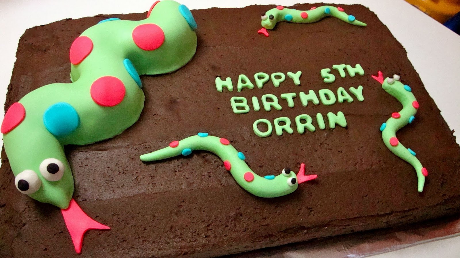 Indulge Snake Birthday Cake