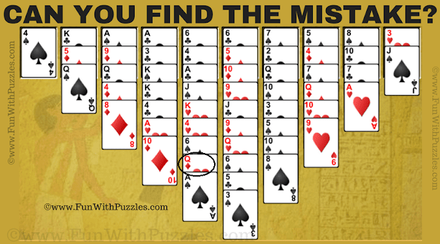 Answer of Spot the Mistake Picture Brain Test