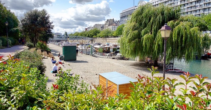 Paris : Jardin du Port de l'Arsenal, une promenade plantée au bord de l