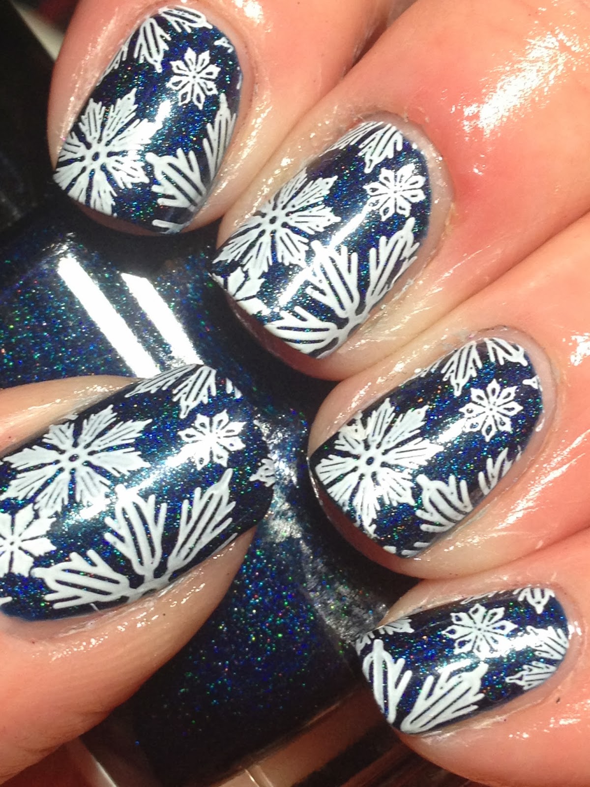 Canadian Nail Fanatic: Smitten Bifrost Covered in Snowflakes