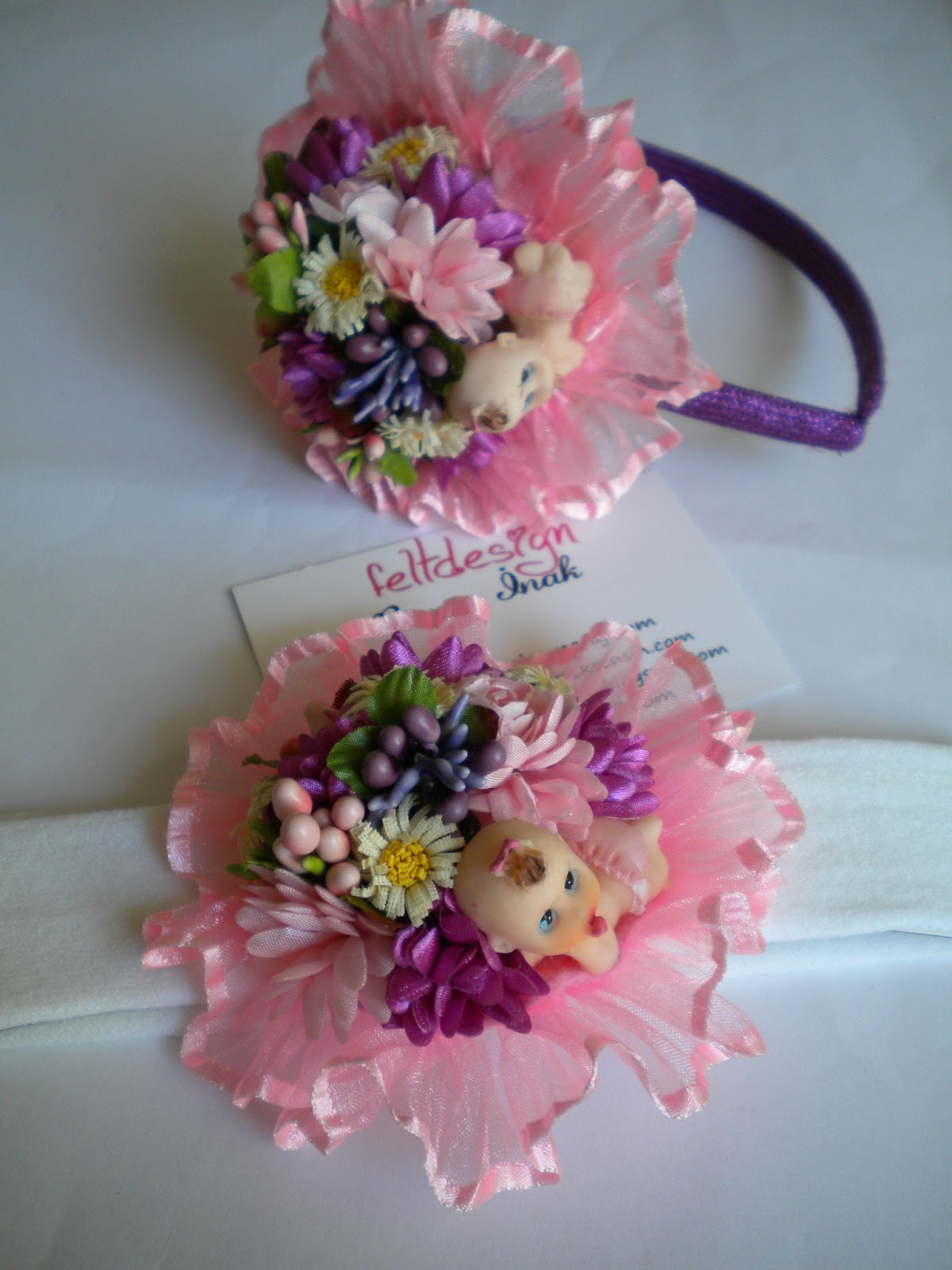 FELTDESİGN Anne Tacı Bebek Bandı Kombinasyonu 5