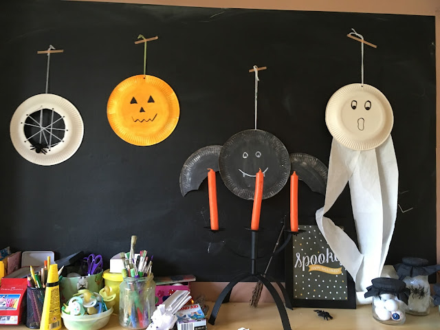 Birgit schreibt: Basteln mit Papptellern - Halloween