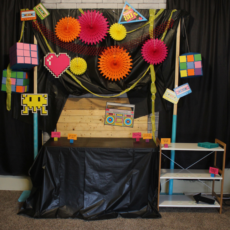 Rubix Cube Paper Lantern 80 S Party Diy
