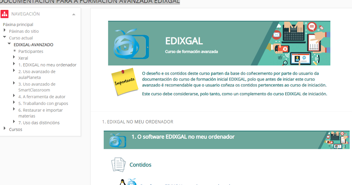 EDixgal Eva Formación DOCUMENTACIÓN PARA A FORMACIÓN AVANZADA EDIXGAL