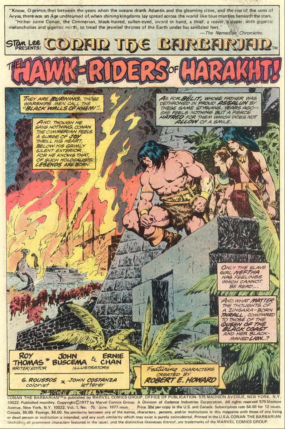 Read online Conan the Barbarian (1970) comic -  Issue #75 - 2