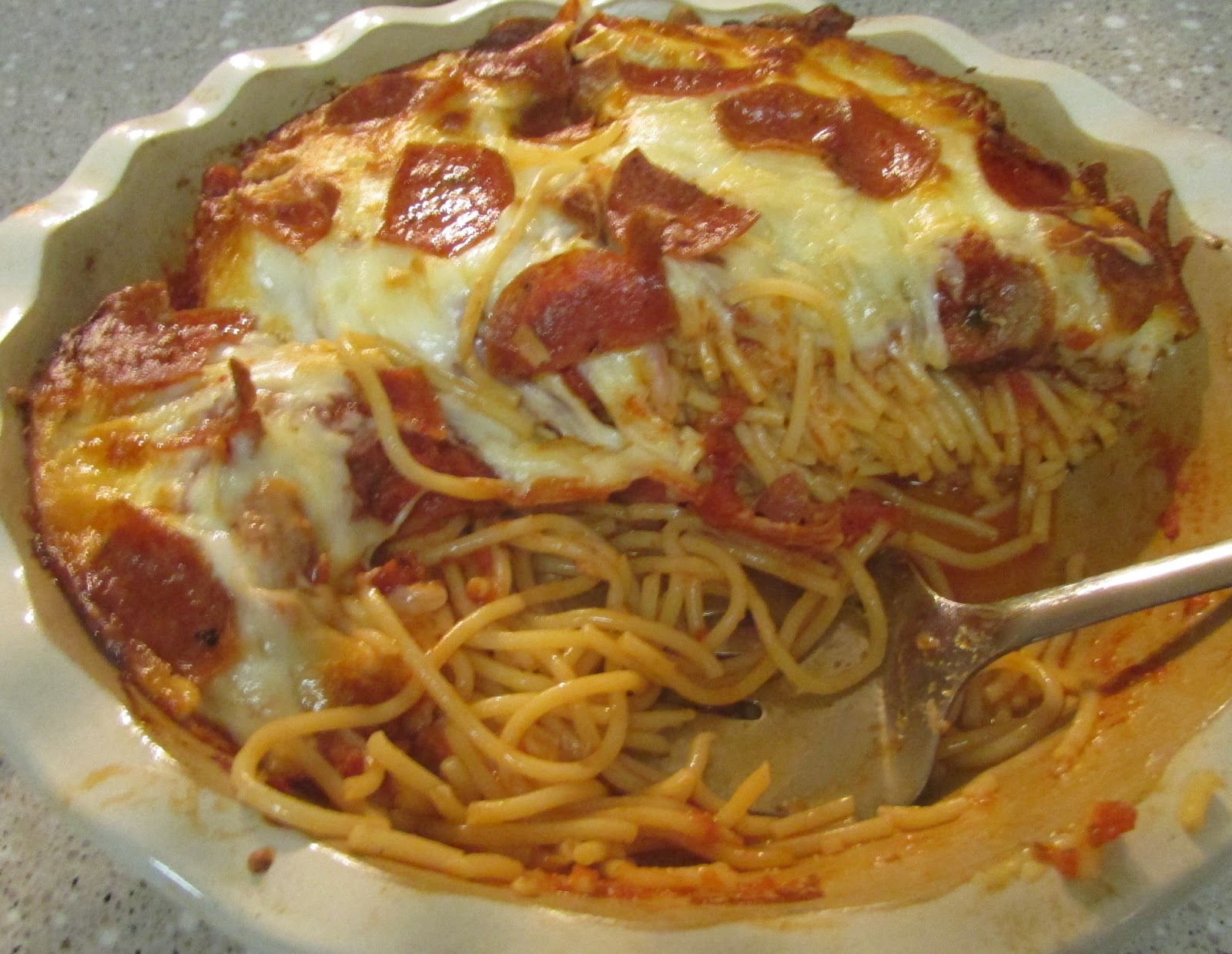 Baker Becky: Pizza Spaghetti