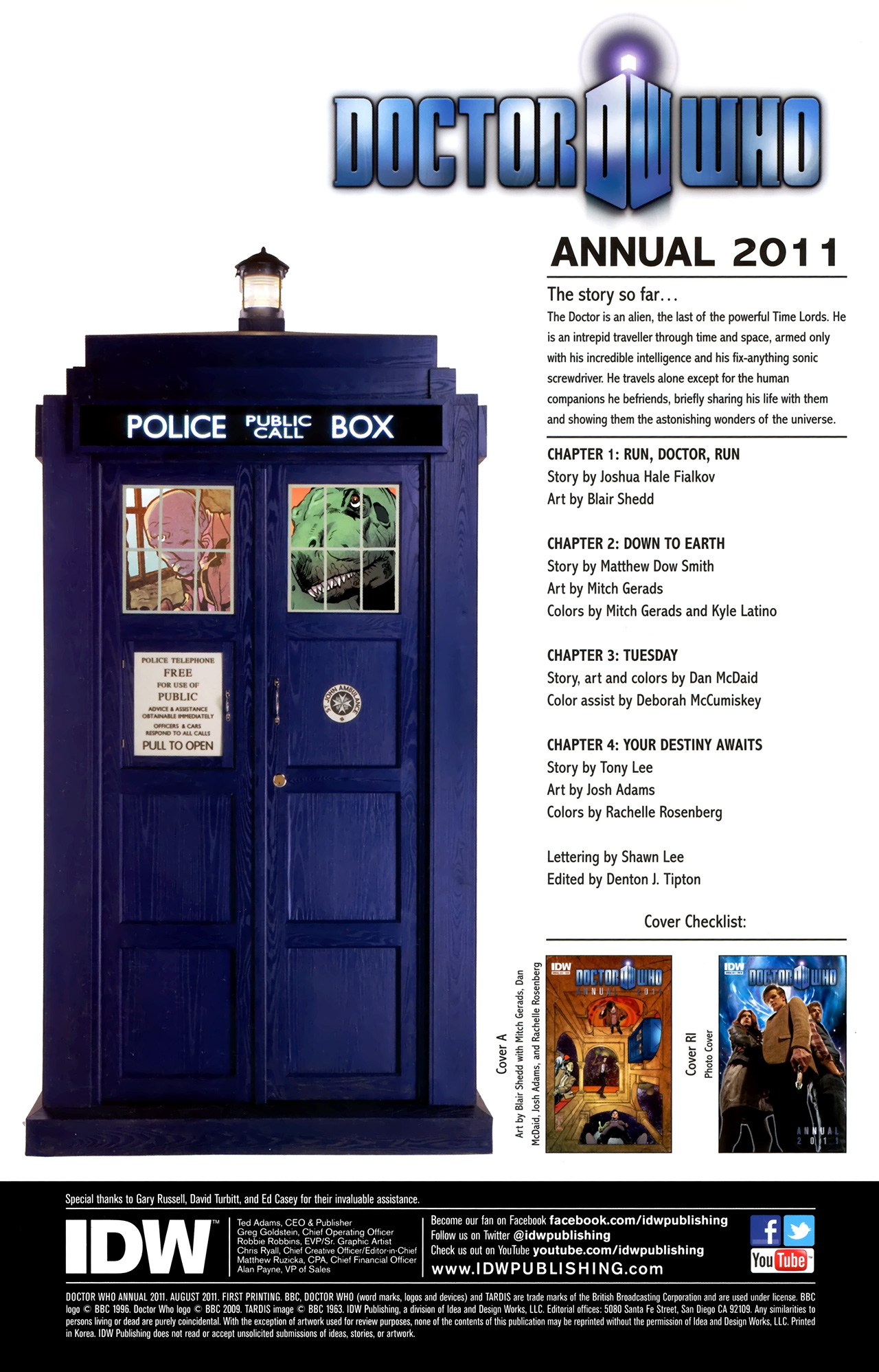 Read online Doctor Who (2011) comic -  Issue # _Annual - 3