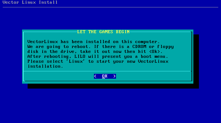 Linux Installation Vector Vector Linux 7.0 Light Edition: Tutorial Screenshot (How to Install)