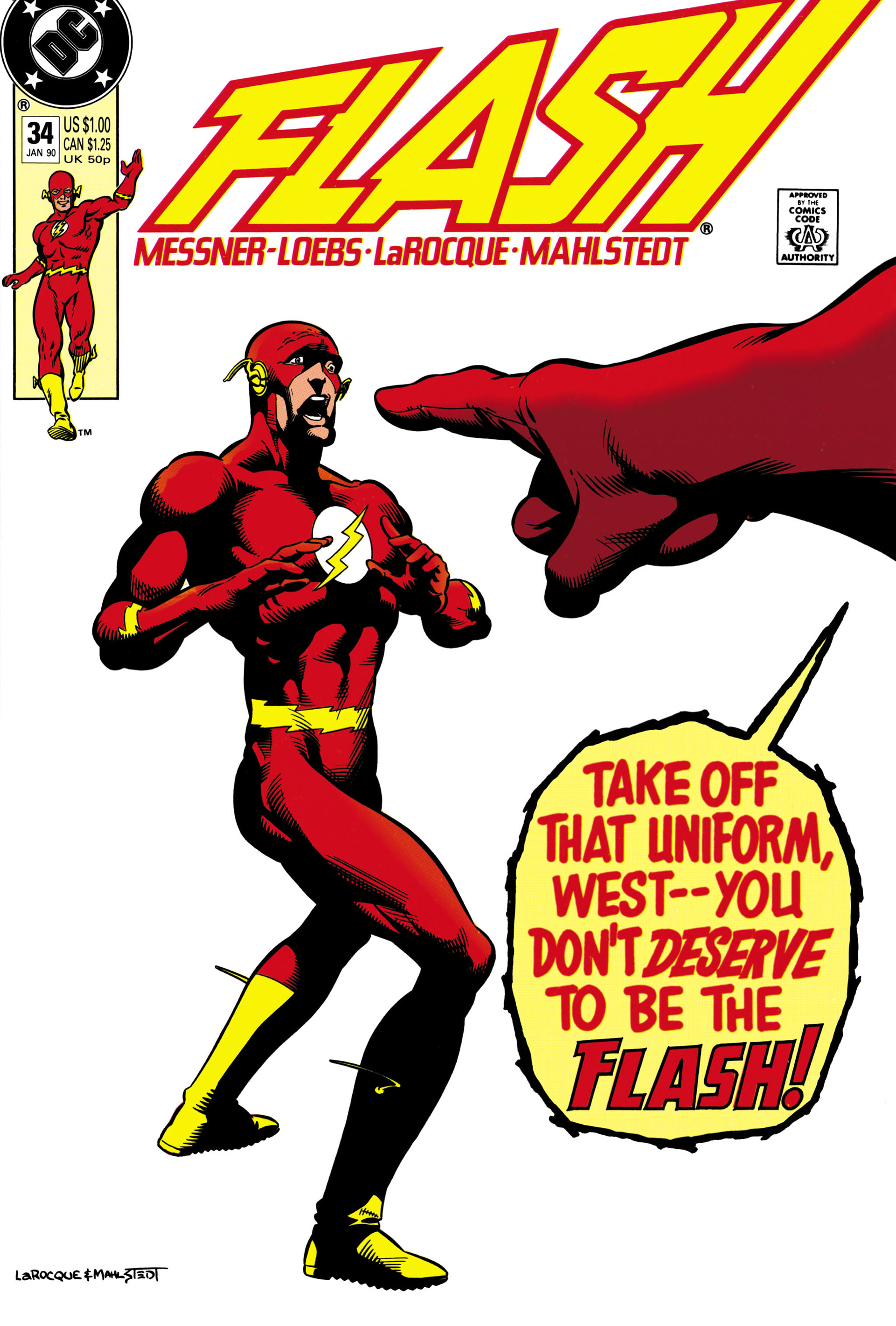 Read online The Flash (1987) comic -  Issue #34 - 1