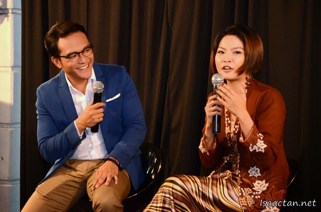 Shaheizy Sam and Chan Shiao Chew during the launch event