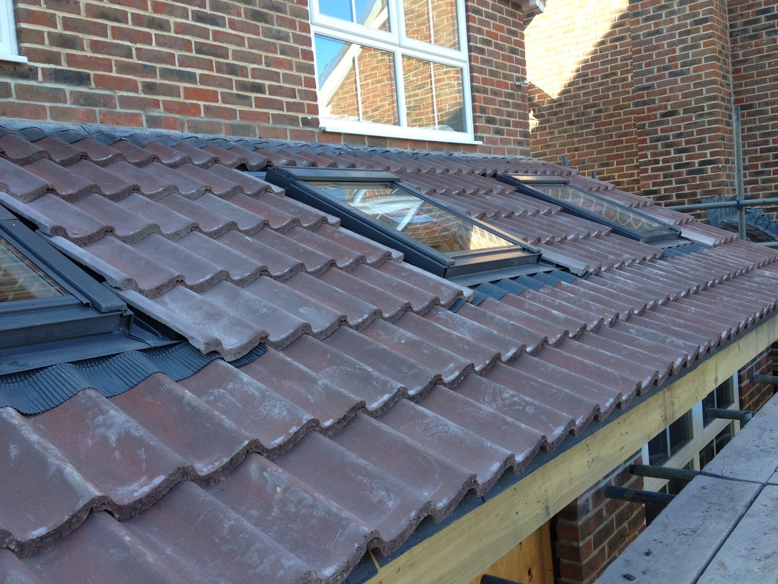 The Mallow House Extension Roof Tiled, Velux Windows Fitted and Watertight The Mallow House Extension Roof Tiled, Velux Windows Fitted and Watertight