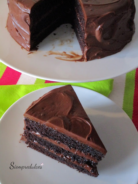 Devil's food cake (Siempredulces)