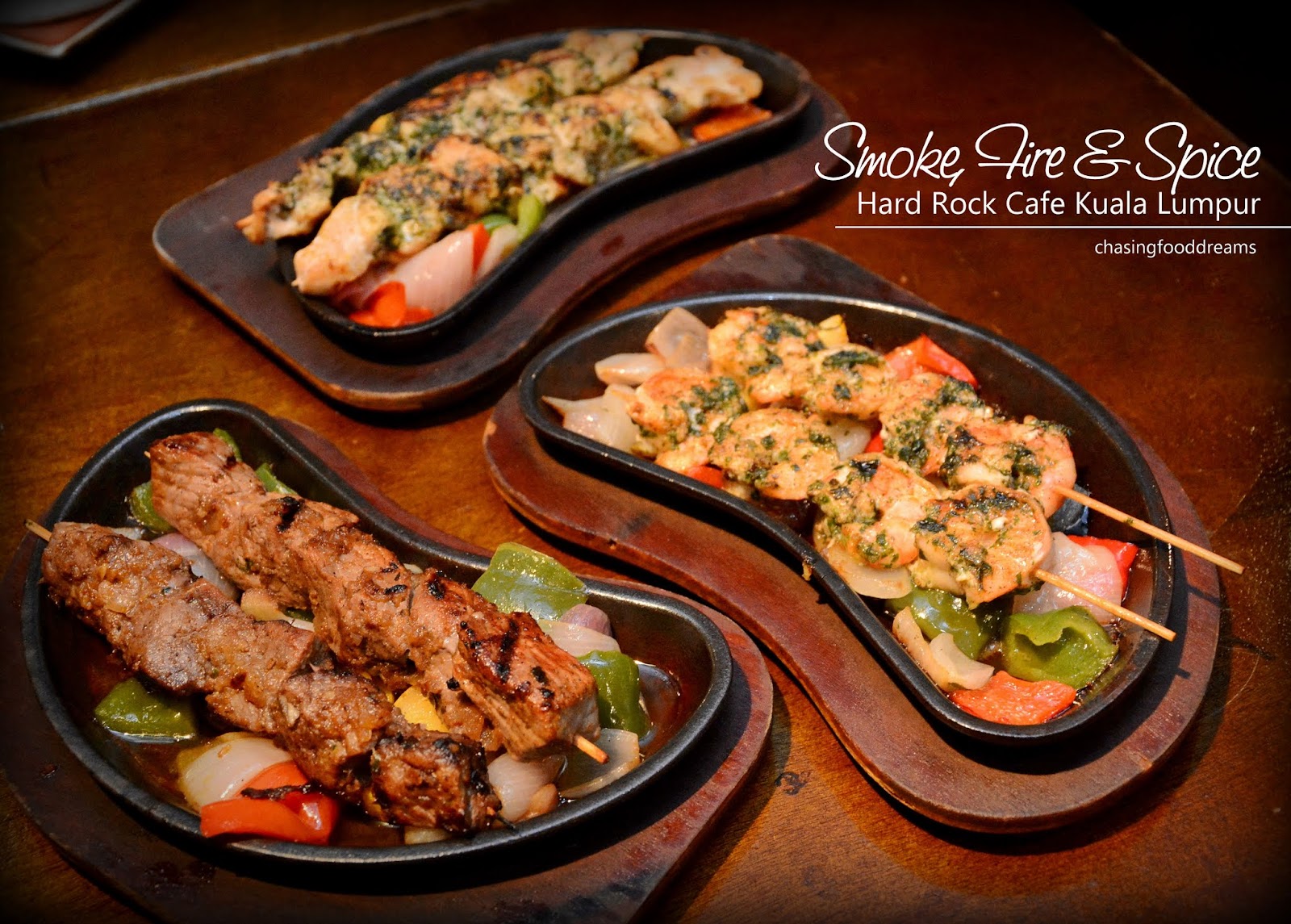 CHASING FOOD DREAMS Hard Rock Café Kuala Lumpur Smoke, Fire & Spice