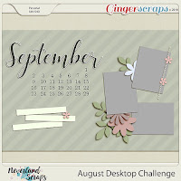 Template : August Desktop Challenge by Neverland Scraps