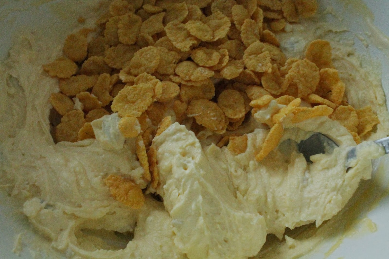 Кукурузные хлопья десерт с творогом