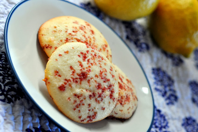 Lemon Ricotta Cookies with Raspberry Cane Sugar | Taste As You Go