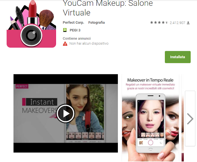 YouCam Makeup: Salone Virtuale YouCam Makeup: Salone Virtuale screen-shot