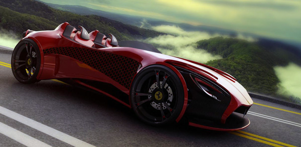 Elektrikli Kırmızı Ferrari 7 rooteto+(3)