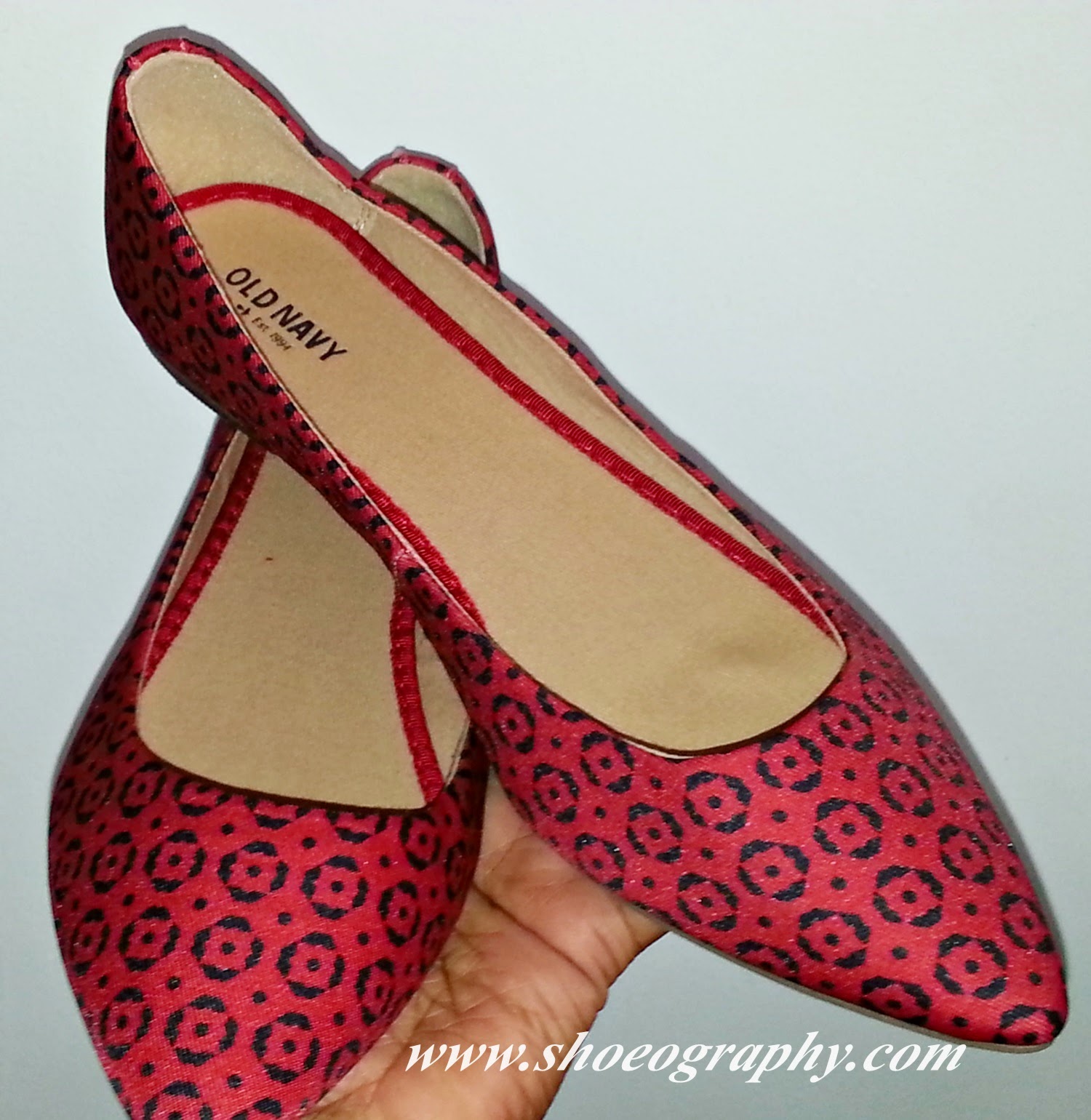 2 part pointed flat shoes