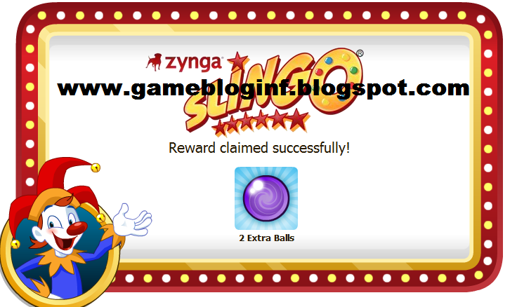Zynga Slingo Free 4X Spin Balls Update (July-24-2012)