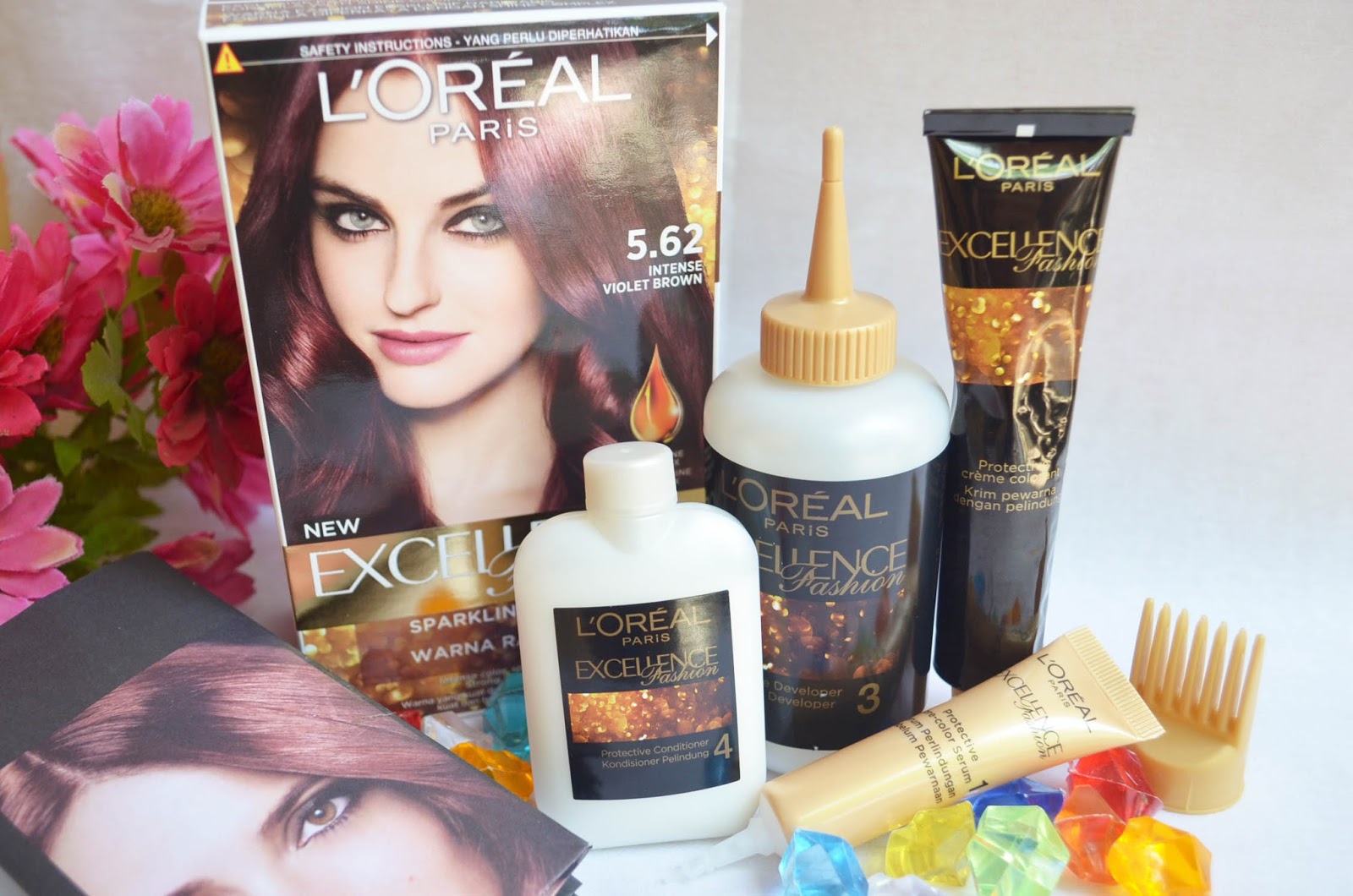 CAT RAMBUT : LOREAL EXCELLENCE FASHION VIOLET BROWN 5.62 REVIEW