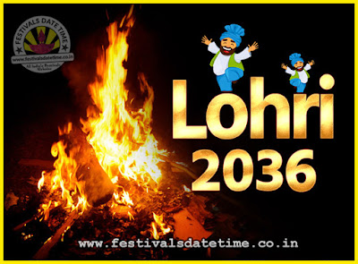 2036 Lohri Festival Date & Time, 2036 Lohri Calendar