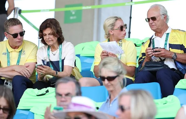 King Carl Gustaf and his wife Queen Silvia arrived in Rio de Janeiro  for the 2016 Summer Olympics. Princess Madeleine