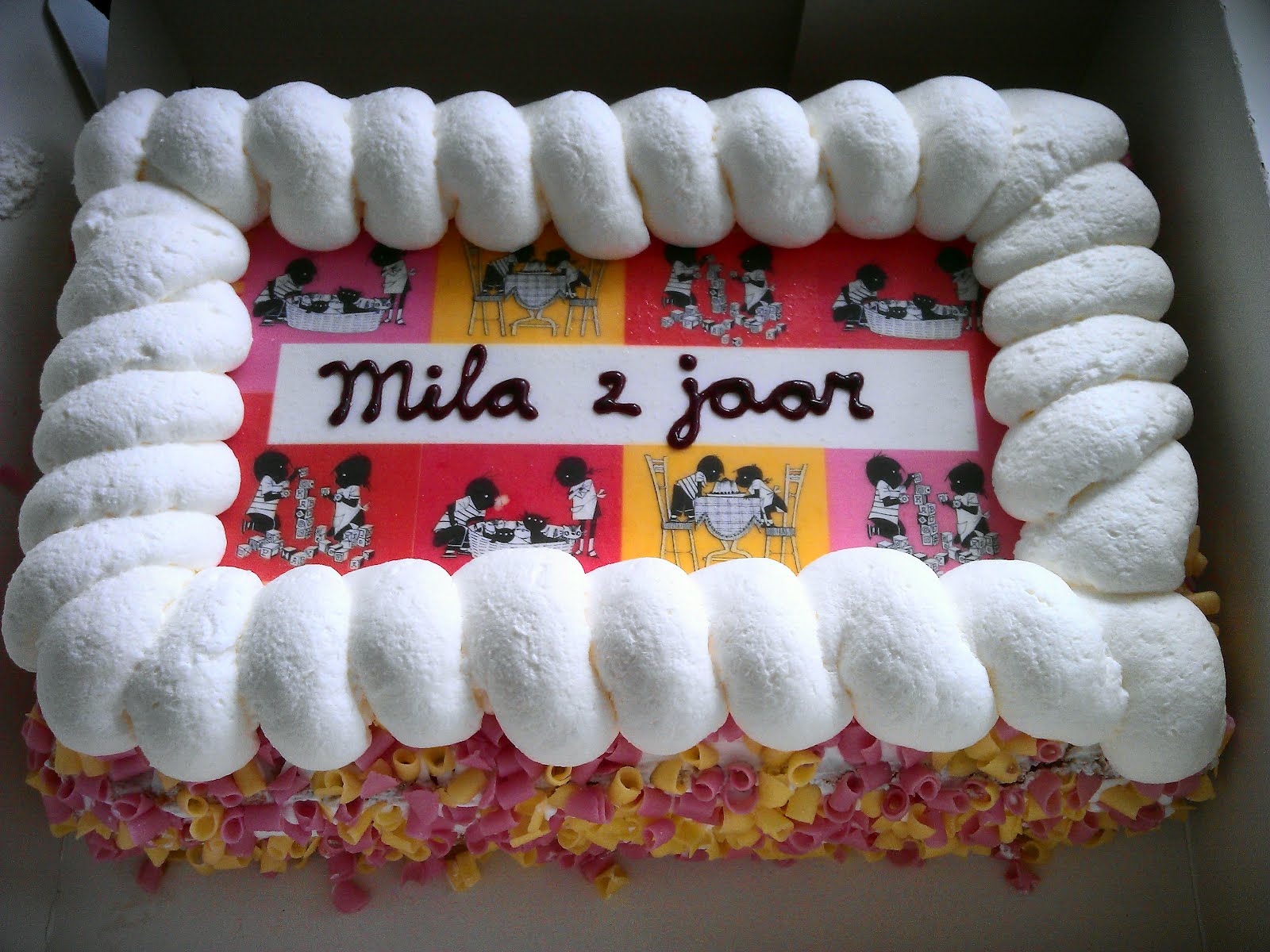 Wonderbaarlijk Mie-laa.com: Mila 2 jaar - taart AW-24