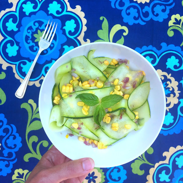Jac o' lyn Murphy Zucchini Ribbon Salad with Chipotle Lemon Dressing