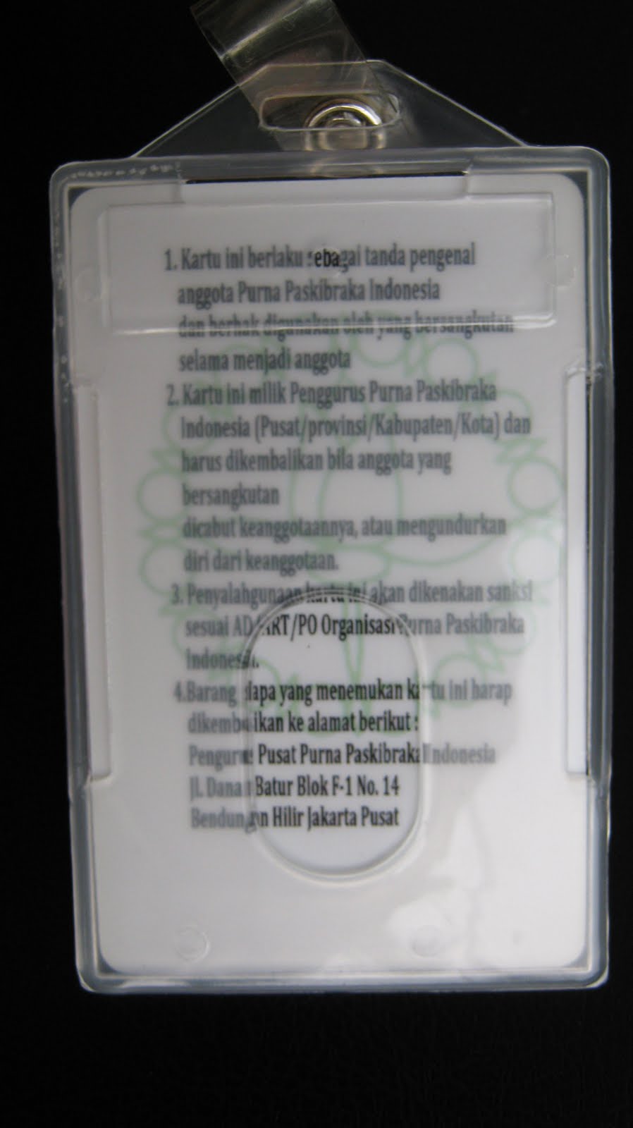 Pemberitahuan untuk membuat KTA - PPI Provinsi Sulawesi Tengah