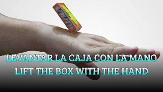 Levantar la caja con la mano, SKIN ELASTICITY MAGIC TRICK, Lift the box with the hand