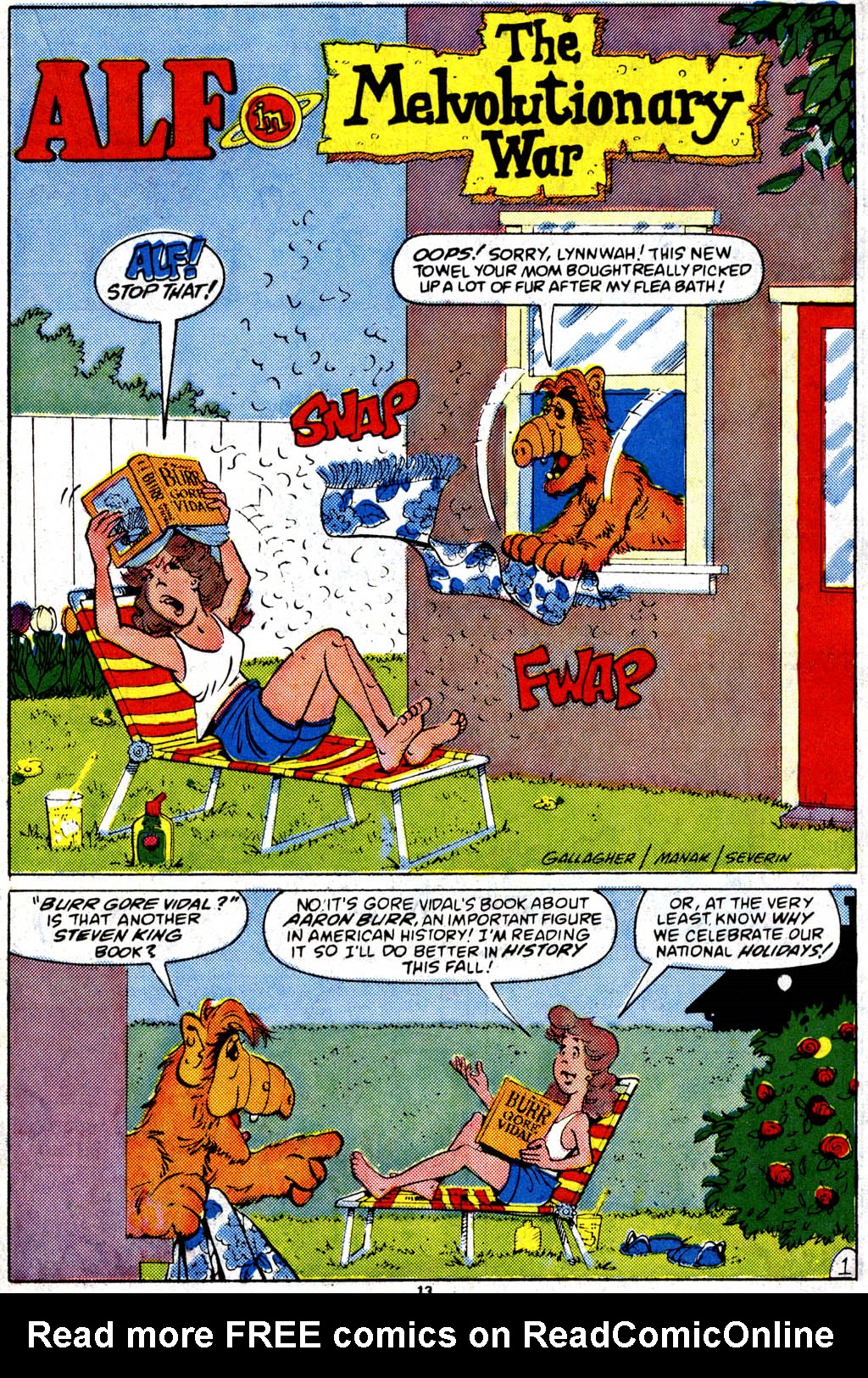 Read online ALF comic -  Issue #9 - 10