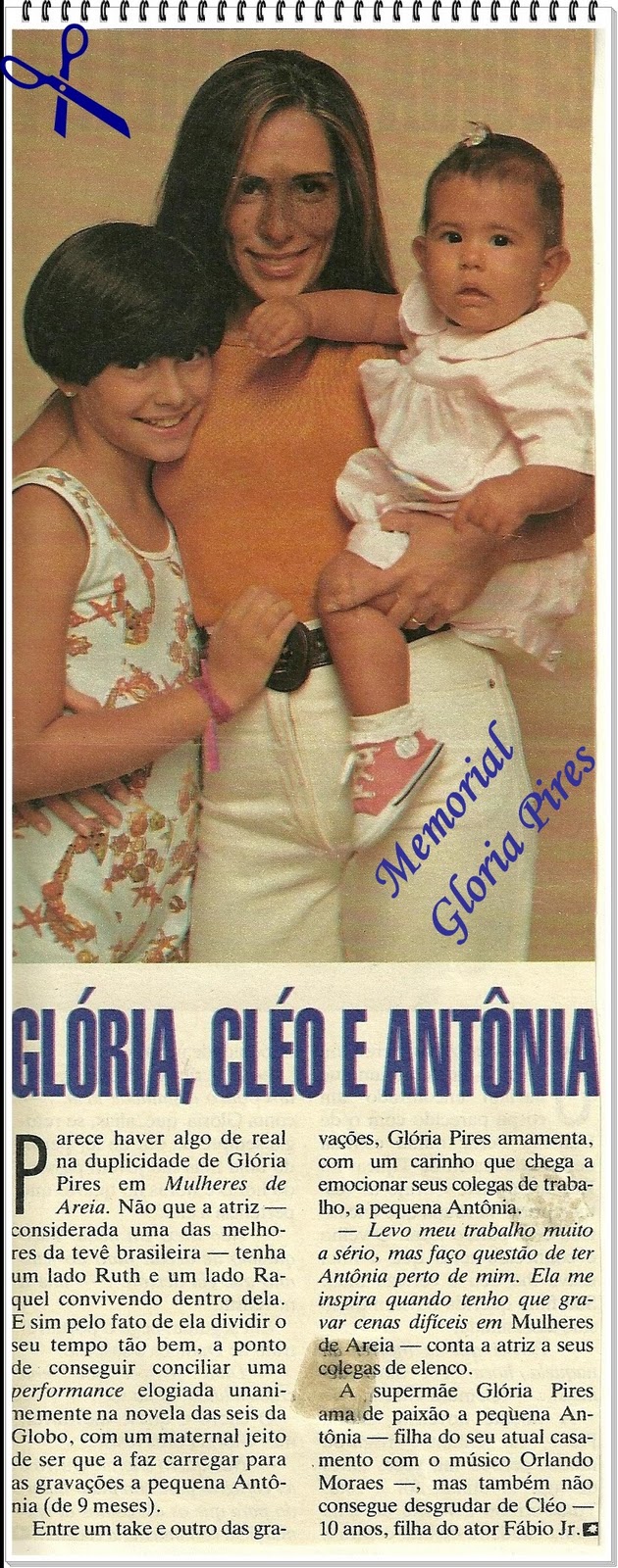 Gloria, Cleo e Antonia nos bastidores de 'Mulheres De Areia' em 1993 Gloria, Cleo e Antonia nos bastidores de 'Mulheres De Areia' em 1993