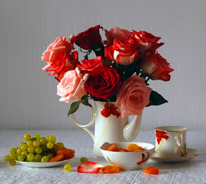 Утренний букет цветов картинки