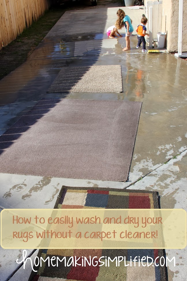 Homemaking Simplified How to Easily Wash and Dry Your Rugs without a