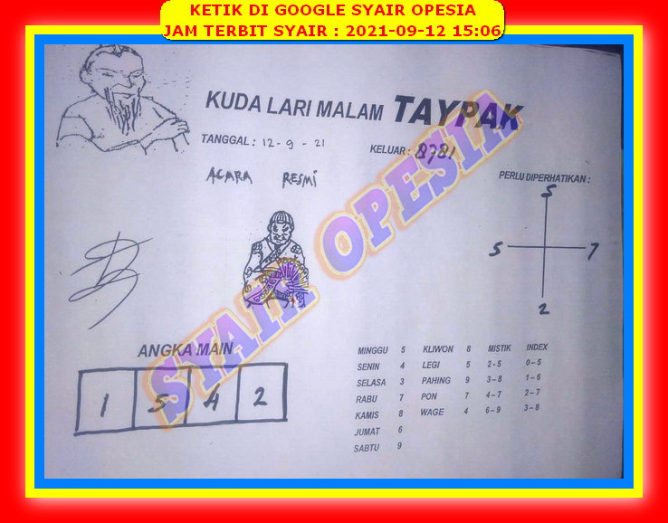 Prediksi Syair HK Jitu Selasa 24 Agustus 2021 SYAIRDEWA