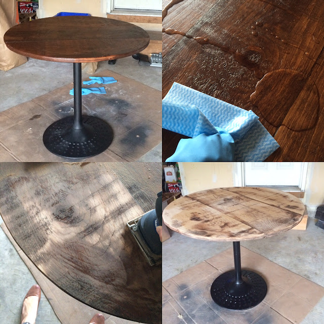 DIY Furniture Staining How to strip and stain wood Harlow & Thistle