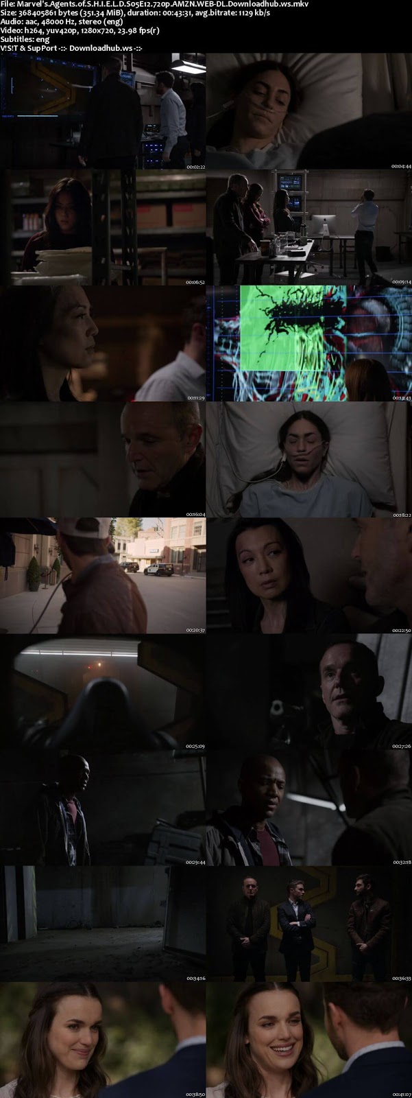 Marvels Agents of S.H.I.E.L.D S05E12 350MB Web-DL 720p x264 ESubs