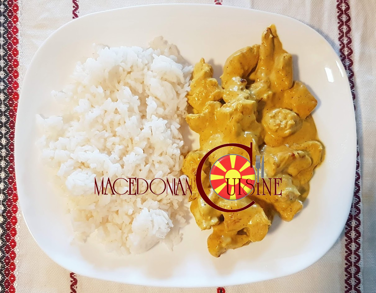 CHICKEN IN CURRY SAUCE Macedonian Cuisine
