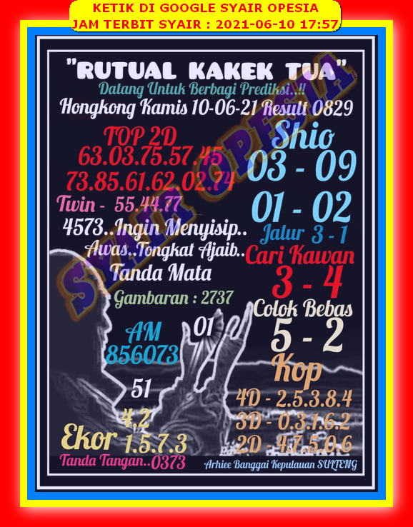 Syair Hongkong Kamis 10 Juni 2021 Royal Syair