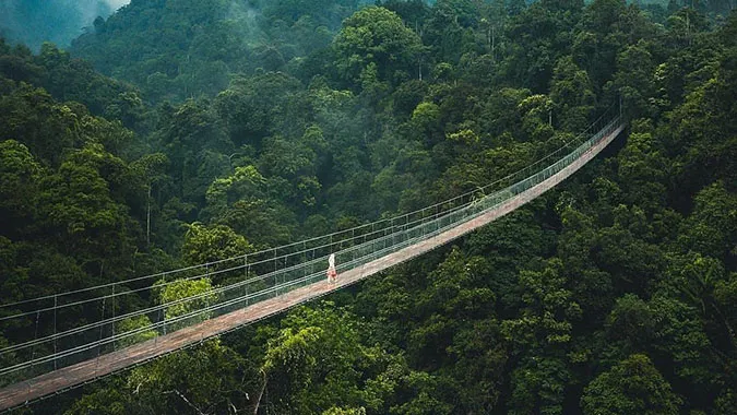 Wisata Jembatan Gantung Situ Gunung