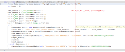 Tutorial Java Netbeans – Cara Gampang membuat Simpan(Save) Ke Database Mysql  