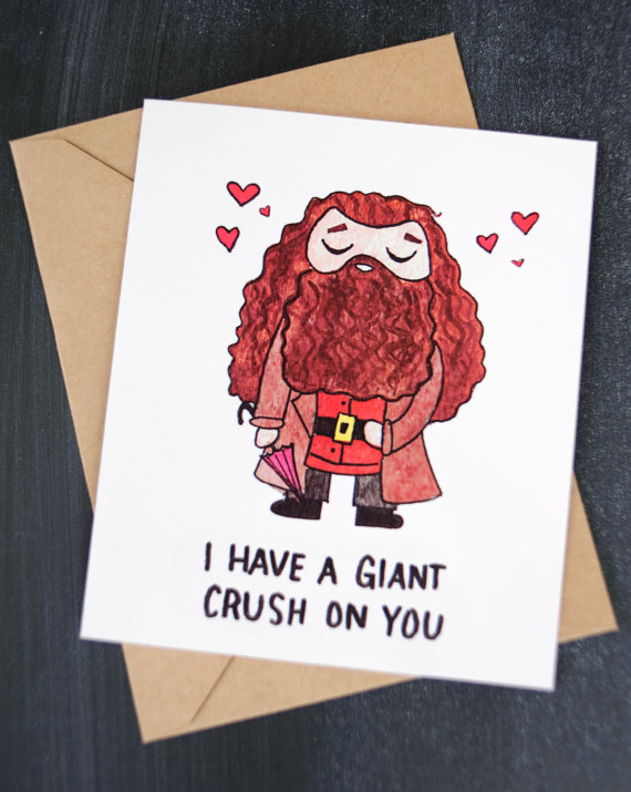 Hagrid Valentine's Day Card Calliope Corner