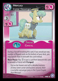 My Little Pony Mercury, Crystal Messenger The Crystal Games CCG Card