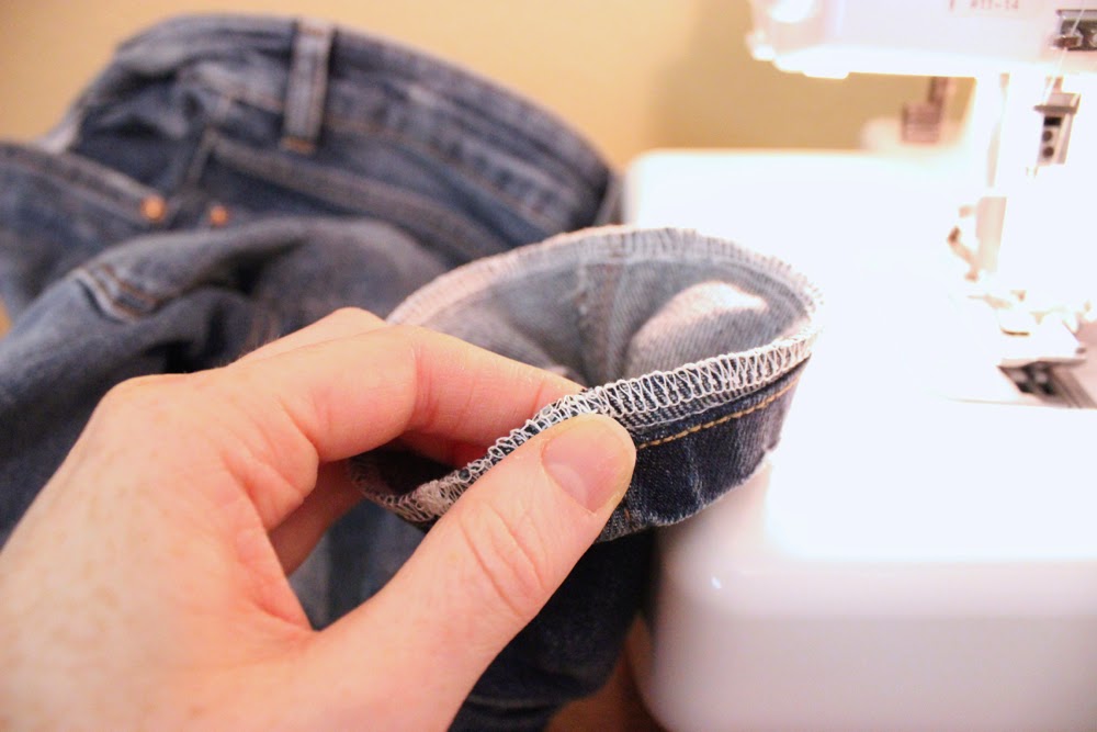 How to professionally hem your jeans (in about 15 minutes)! Anna