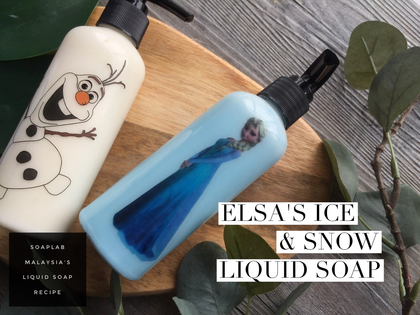 SoapLab Malaysia: DIY Frozen Liquid Soap Malaysia (Elsa's Ice & Snow Liquid Soap)