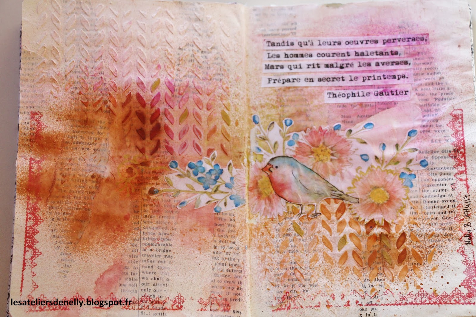 Les ateliers de Nelly: Journal artistique "Le printemps"
