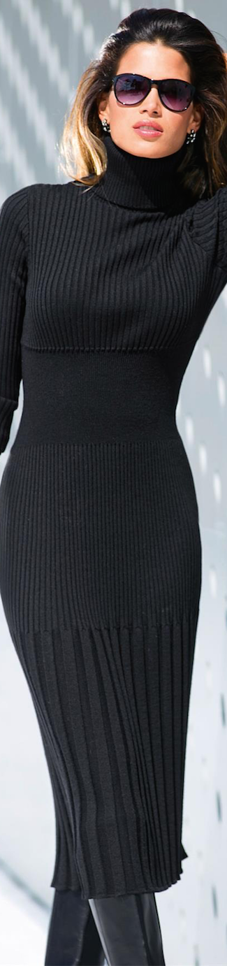 Madeleine Knit Dress black