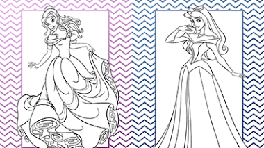 Imprimir y colorear princesas disney