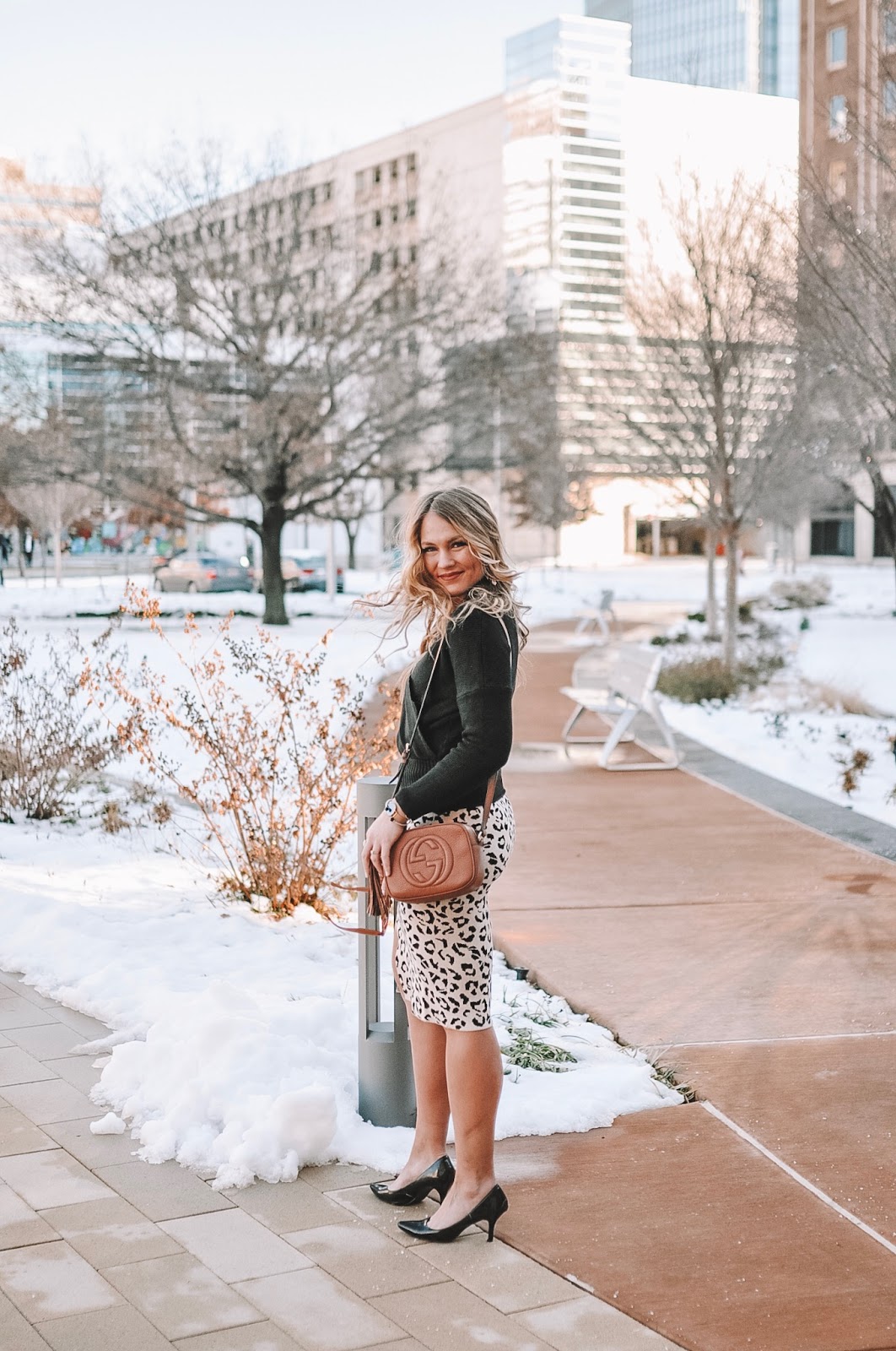 OKC blogger Amanda Martin celebrates her 29th birthday with a Chicwish leopard outfit